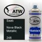 Preview: Saab, Nova Black Metallic, 248: 400ml Sprühdose, von ATW Autoteile West.